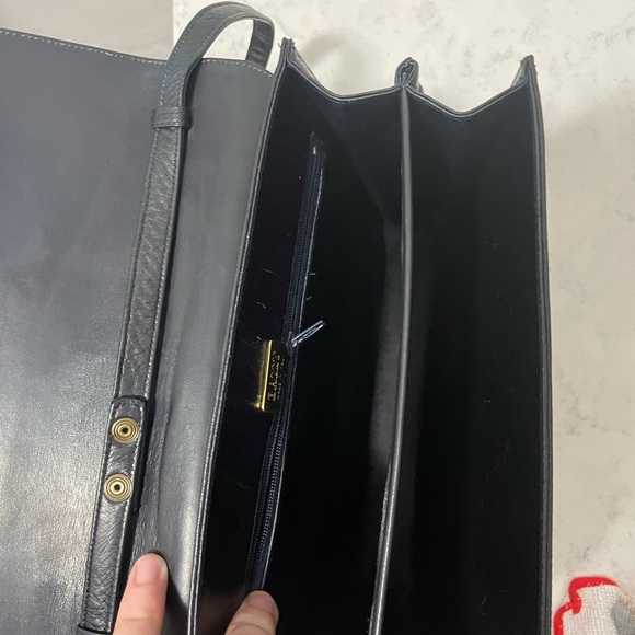 Navy Bally leather bag - Picture 4 of 4